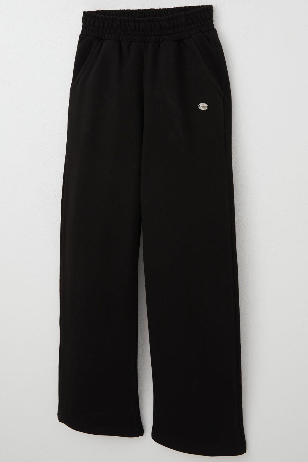 BRE Breeze Girl's Sweatpants with Arm Detail Elastic Waistband Pockets 82 Years, Black - Agía Paraskeví