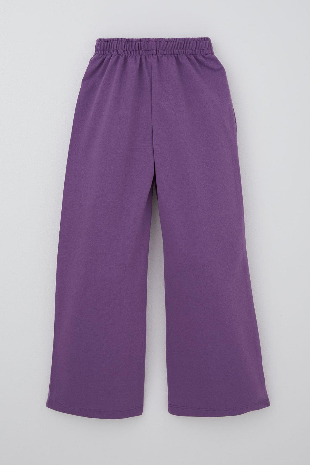 BRE Breeze Girl's Sweatpants with Drawstring Waistband Accessory, Elastic Waistband, 5-9 Years, Purple - Northbrook