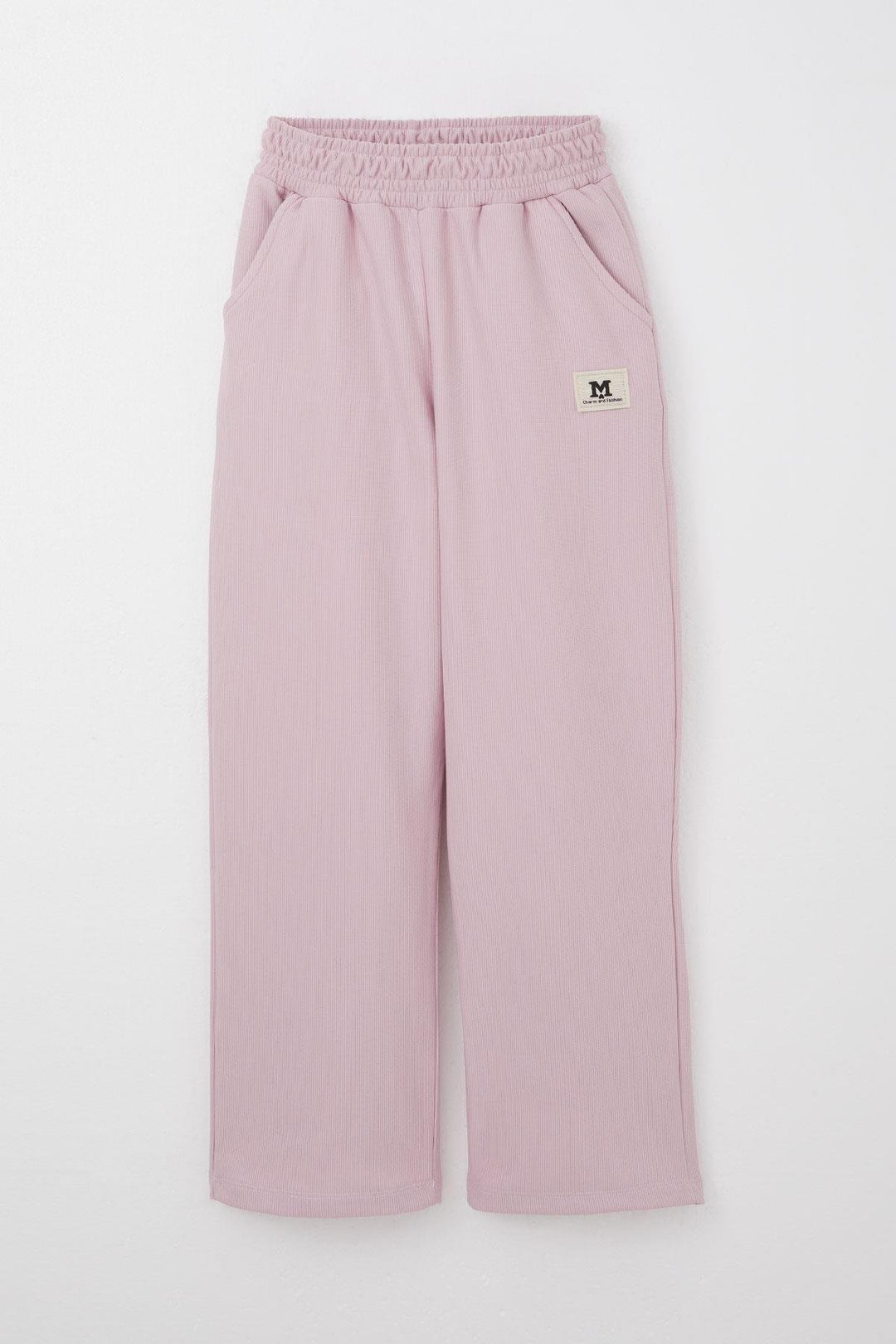 BRE Breeze Girl's Sweatpants with Elastic Waistband, Pockets and Logo, 62 Years, Light Lilac - Ciudad Valles