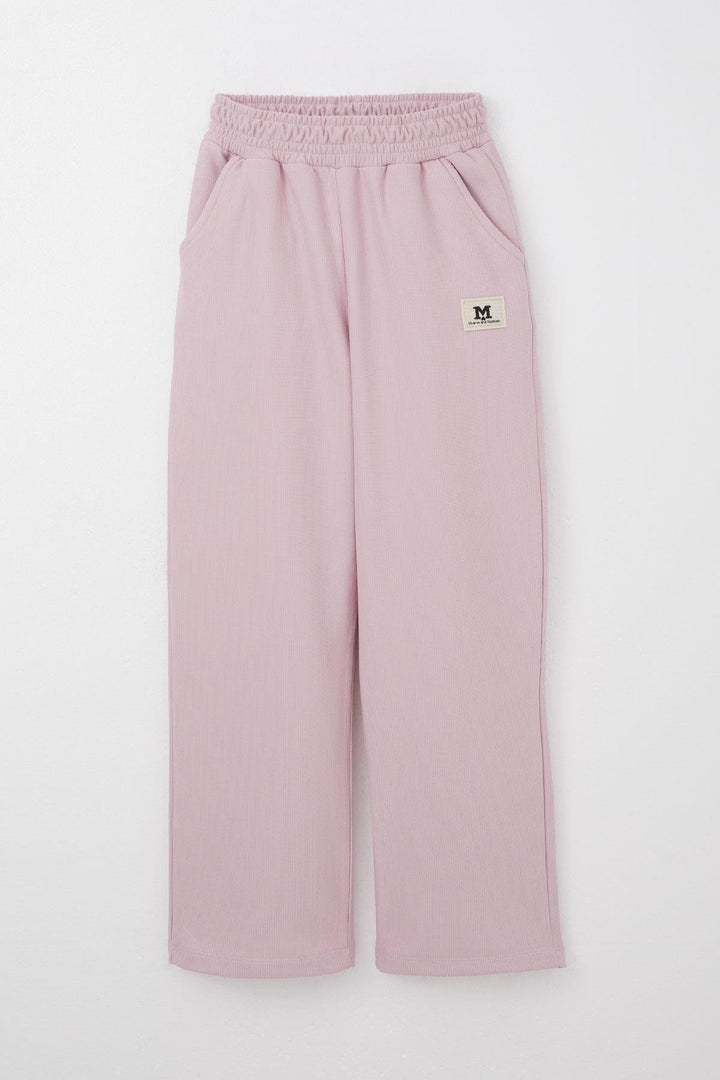 BRE Breeze Girl's Sweatpants with Elastic Waistband, Pockets and Logo, 62 Years, Light Lilac - Ciudad Valles
