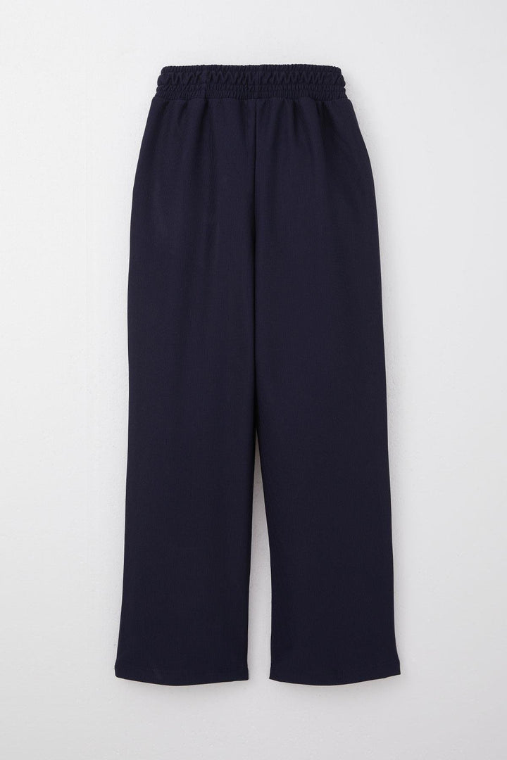 BRE Breeze Girl's Sweatpants with Elastic Waistband, Pockets and Logo, Navy Blue, 62 Years - Benidorm