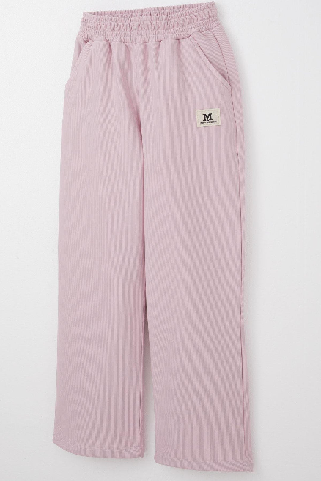 BRE Breeze Girl's Sweatpants with Elastic Waistband, Pockets and Logo, 62 Years, Light Lilac - Ciudad Valles