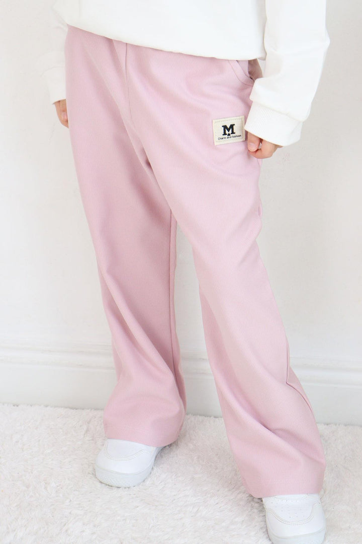 BRE Breeze Girl's Sweatpants with Elastic Waistband, Pockets and Logo, 62 Years, Light Lilac - Ciudad Valles