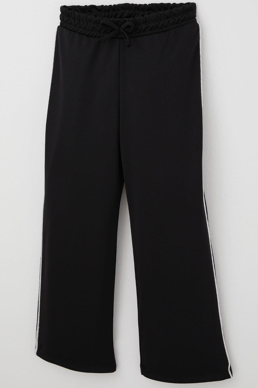 BRE Breeze Girl's Sweatpants with Bow Tie Lace-Up Accessory Elastic Waistband Striped 82 Years, Black - Miami