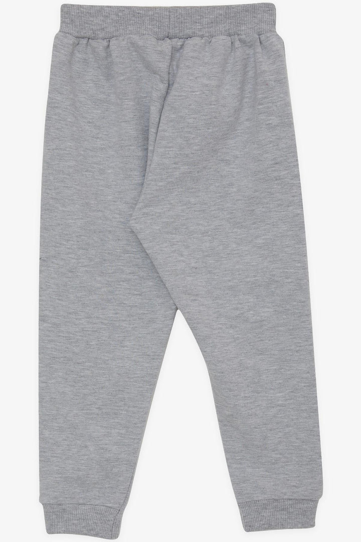 BRE Breeze Girl Child Sweatpants with Bunny Embroidery, 1-4 Years, Light Grey Melange - Ragusa