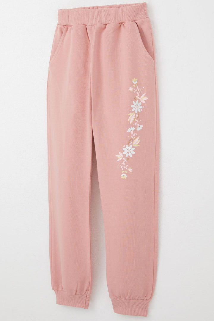 BRE Breeze Girl Child Tracksuit Friend Themed Flower Printed 62 Years, Rose Pink - Surbiton