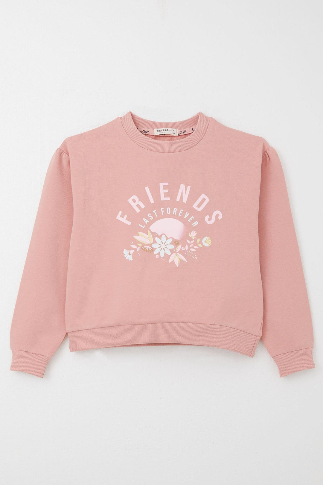 BRE Breeze Girl Child Tracksuit Friend Themed Flower Printed 62 Years, Rose Pink - Surbiton