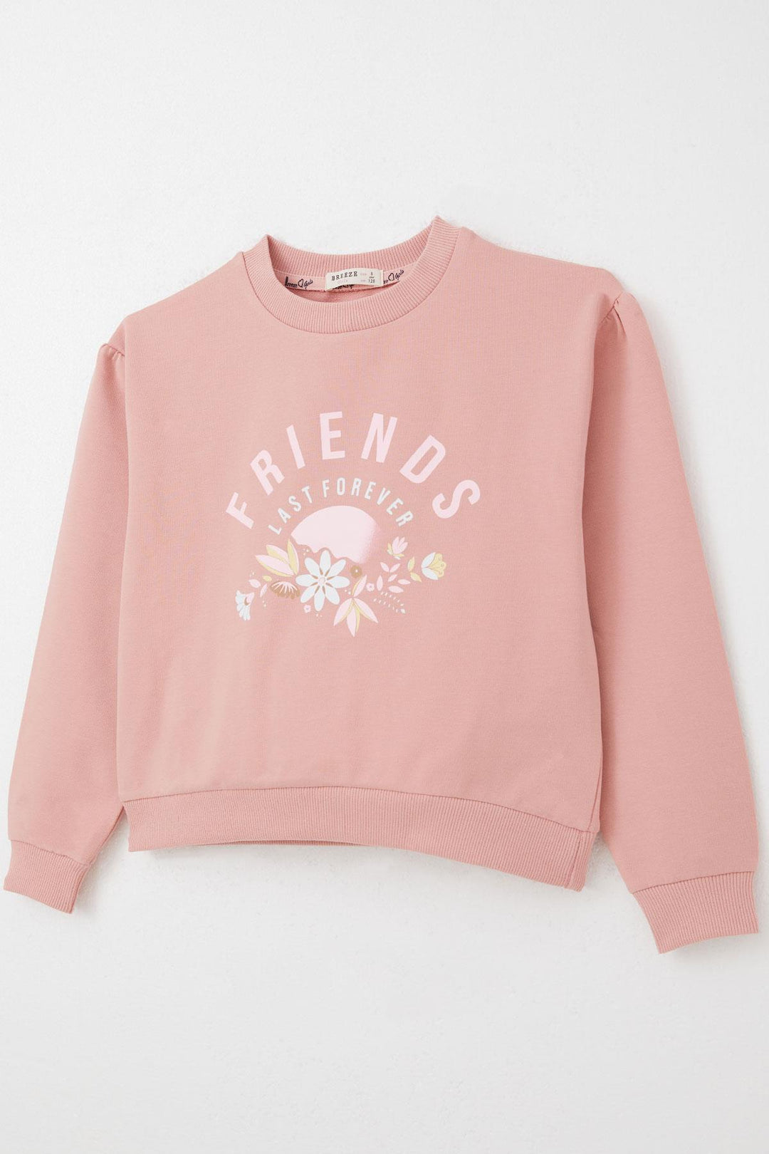 BRE Breeze Girl Child Tracksuit Friend Themed Flower Printed 62 Years, Rose Pink - Surbiton