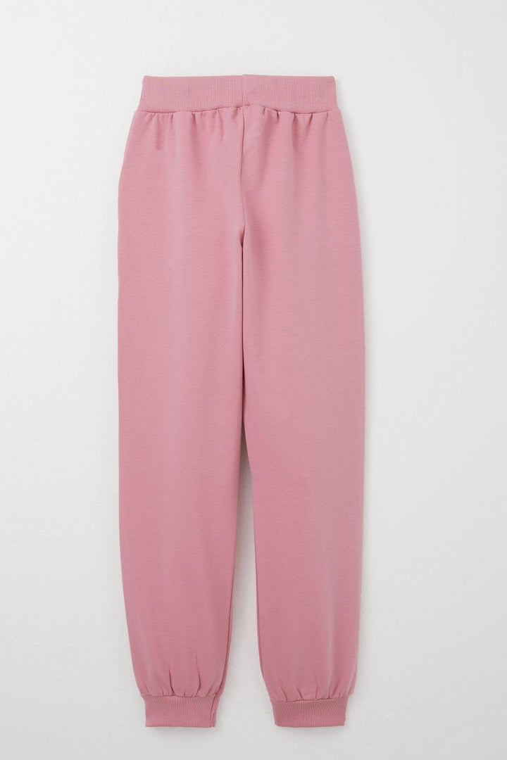BRE Breeze Girl Child Tracksuit with Bear Accessory Embroidered Writing 5-9 Years, Rose Pink - McMinnville