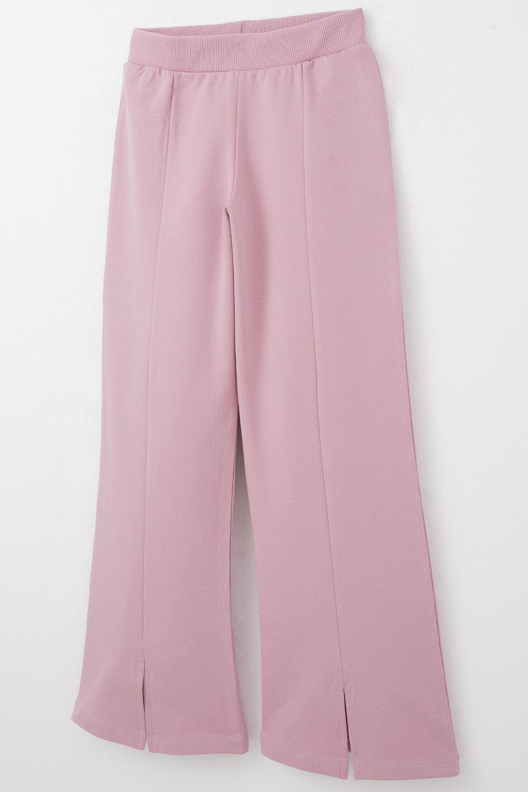 BRE Breeze Girl Child Tracksuit Flower Printed Wide Leg Slit 50 Years, Rose Pink - Olbia