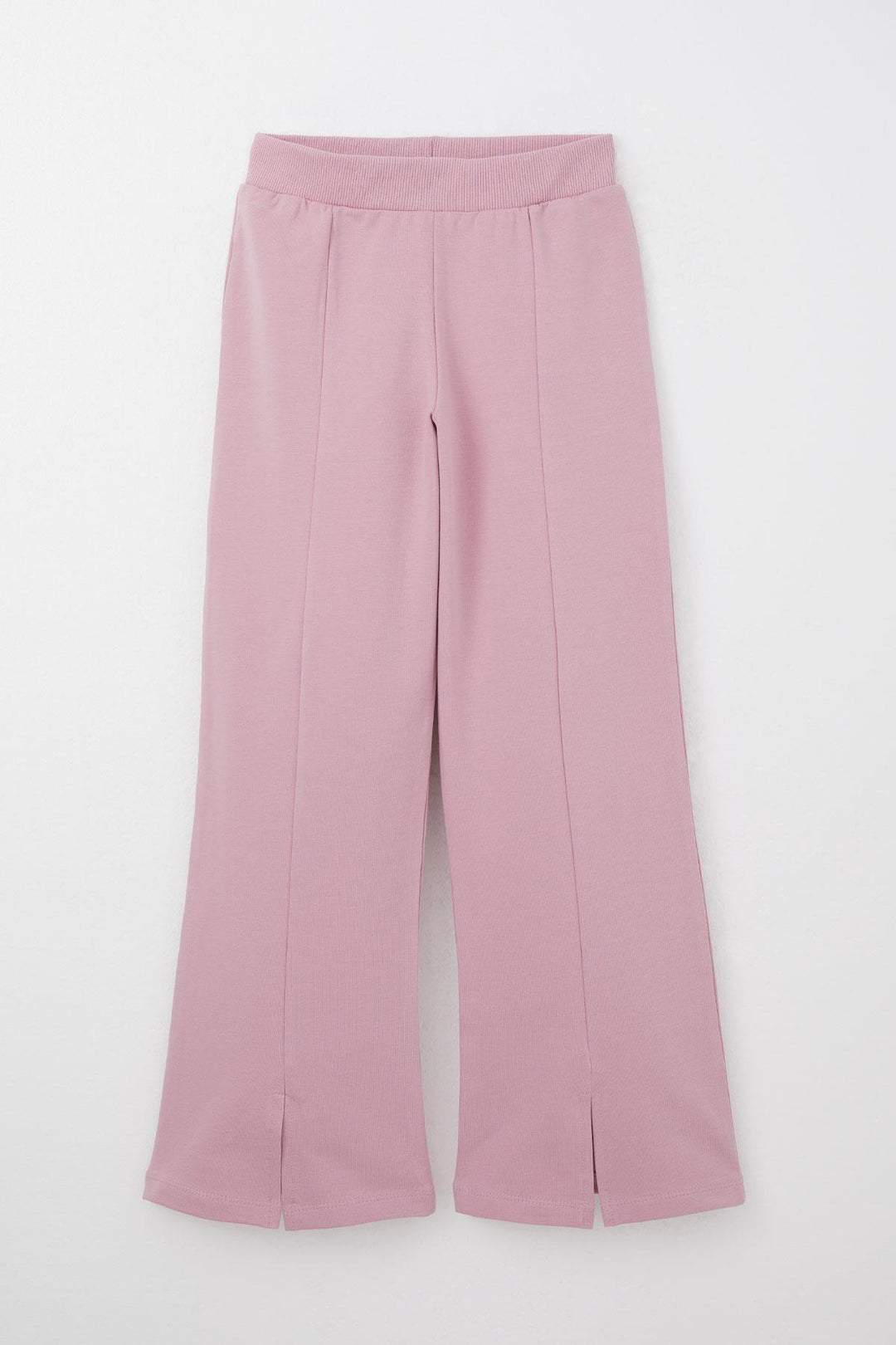 BRE Breeze Girl Child Tracksuit Flower Printed Wide Leg Slit 50 Years, Rose Pink - Olbia