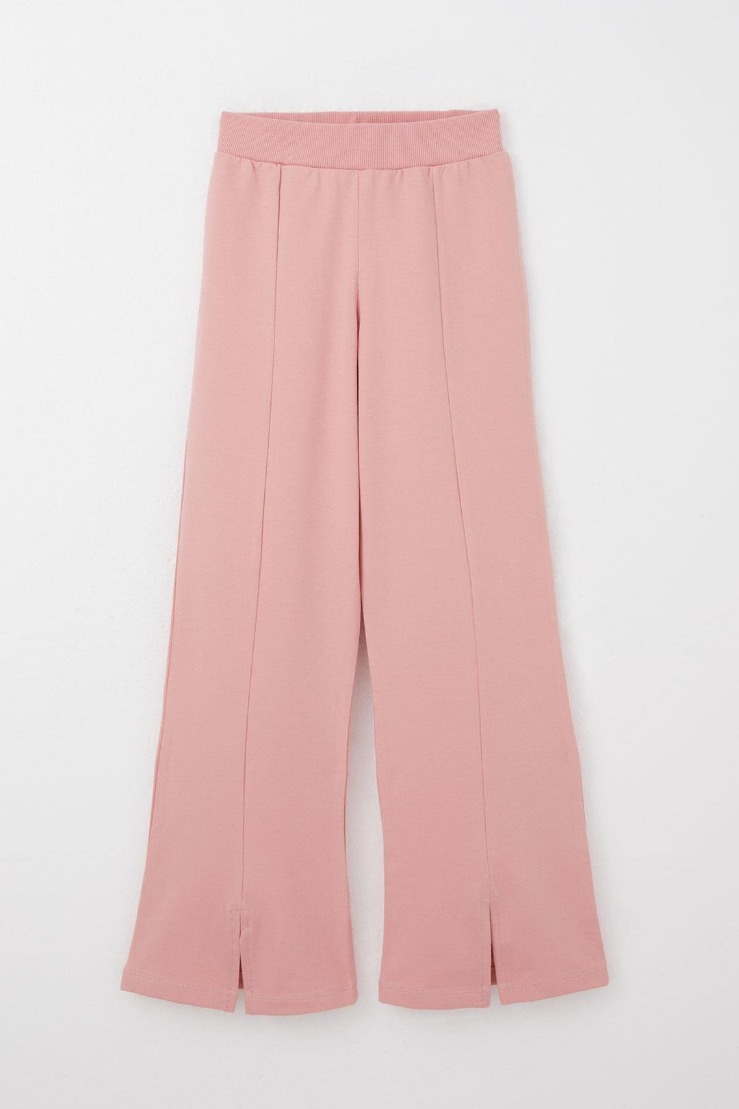 BRE Breeze Girl Child Tracksuit Flower Printed Wide Leg Slit 50 Years, Rose Pink - Utrera