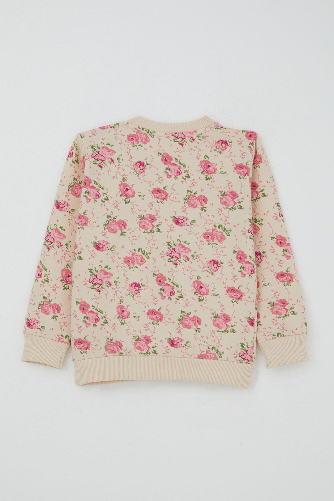 BRE Breeze Girl Child Tracksuit Flower Patterned 1.5-5 Years, Beige - Charlotte