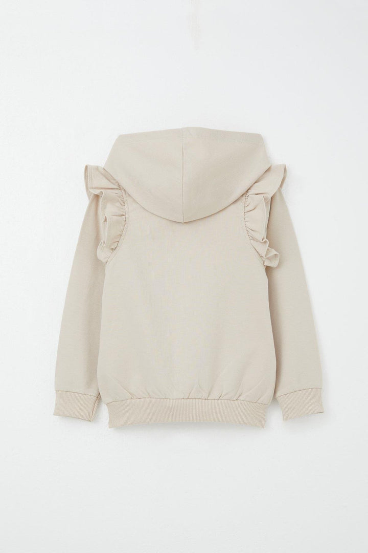 BRE Breeze Girl Child Tracksuit Flower & Bird Embroidered 1.5-5 Years, Beige - Gosport