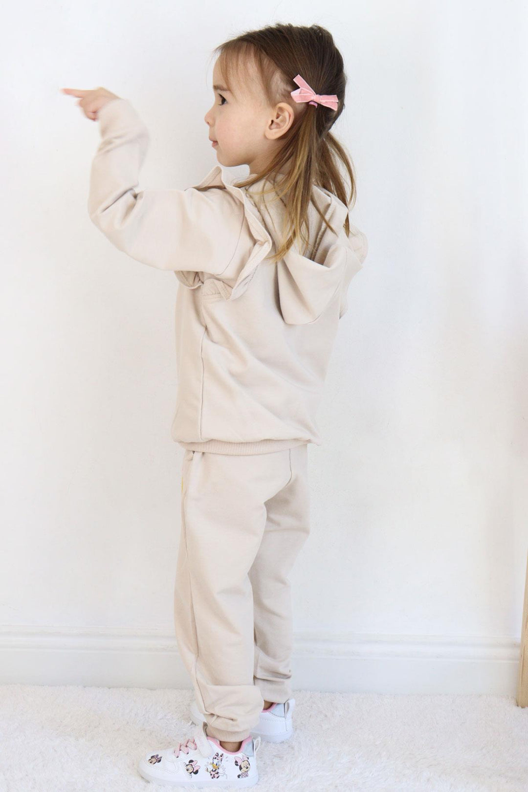 BRE Breeze Girl Child Tracksuit Flower & Bird Embroidered 1.5-5 Years, Beige - Gosport