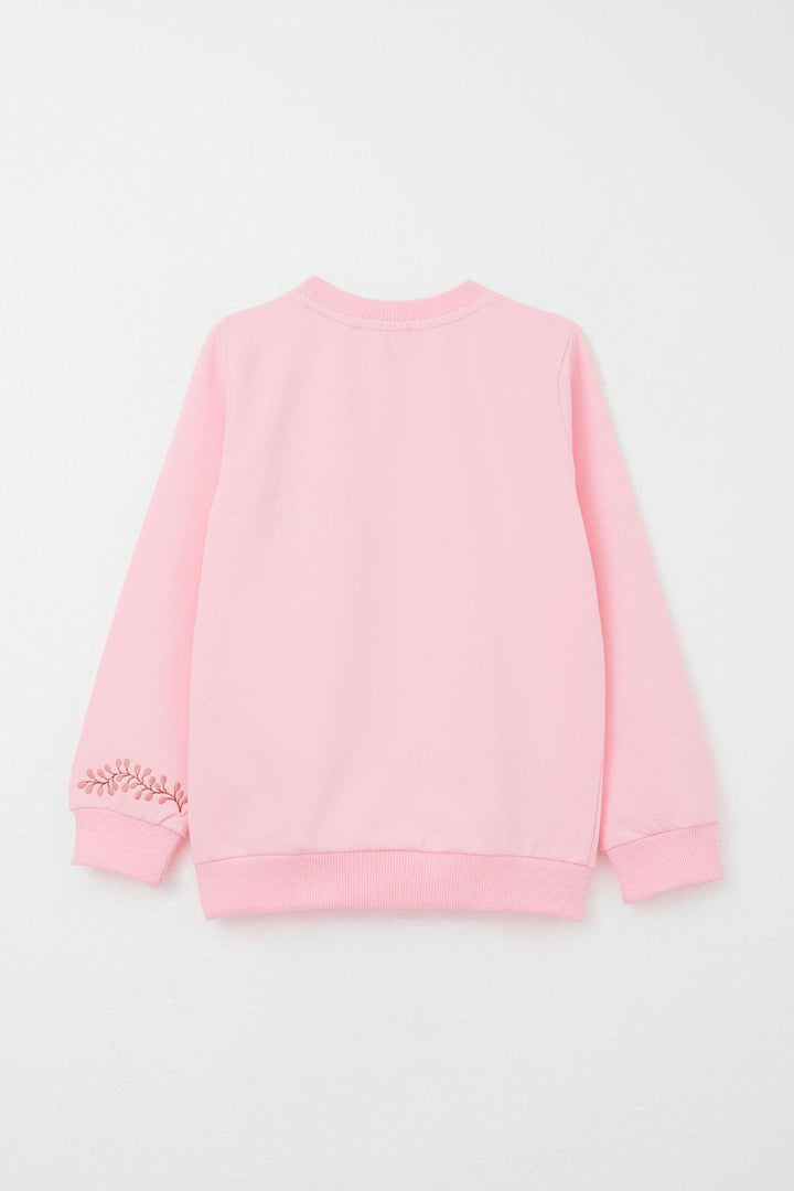 BRE Breeze Girl Child Tracksuit with Flower Embroidery, 1.5-5 Years, Pink - Yonkers