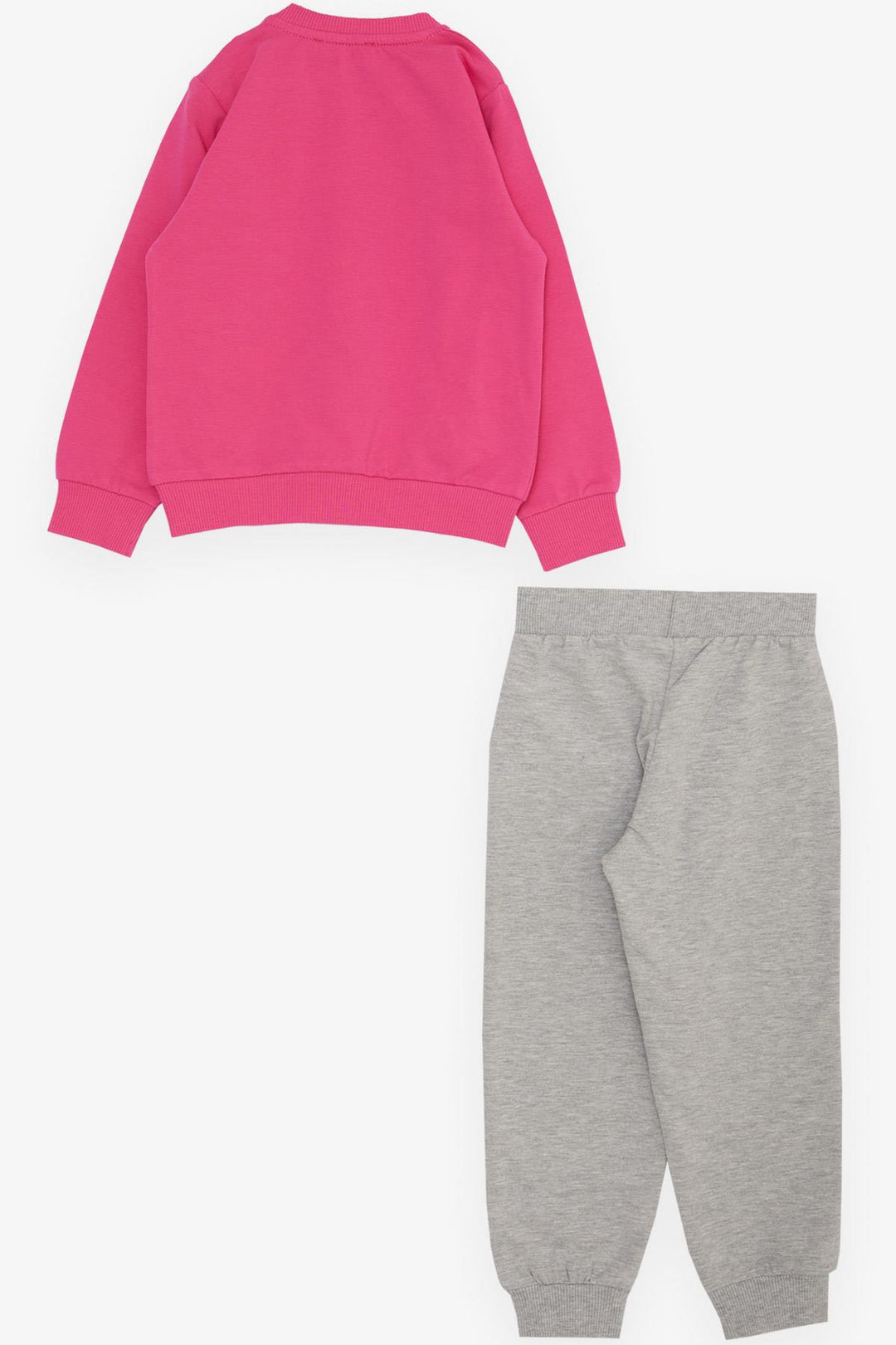 BRE Breeze Girl Child Tracksuit Flower Themed Bunny Embroidered 1-4 Years, Fuchsia - Meriden