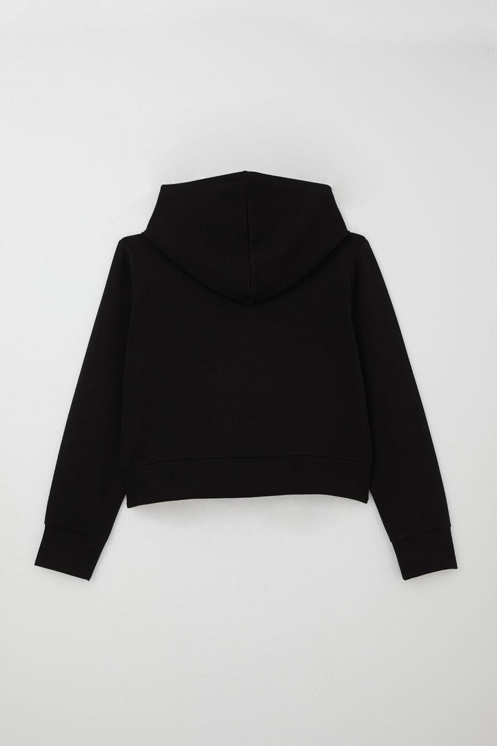 BRE Breeze Girl's Tracksuit Set with Raglan Sleeve Hoodie, 84 Years, Black - Carlsbad