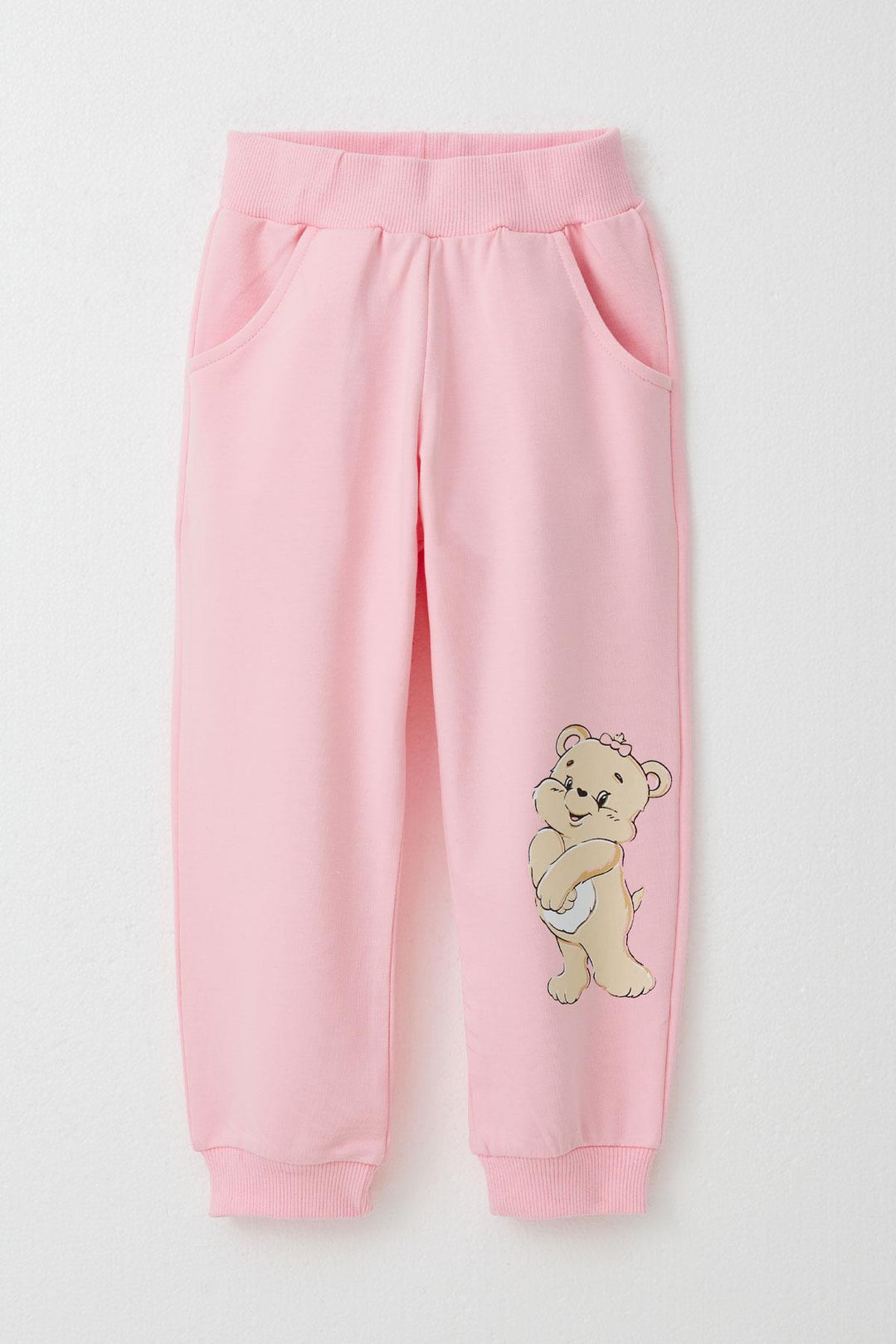 BRE Breeze Girl Child Tracksuit Fun Bear Printed 1.5-5 Years, Pink - Havant