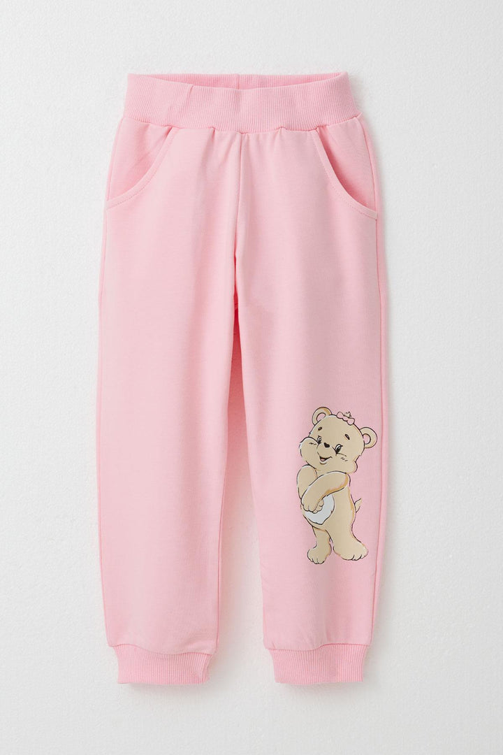 BRE Breeze Girl Child Tracksuit Fun Bear Printed 1.5-5 Years, Pink - Havant