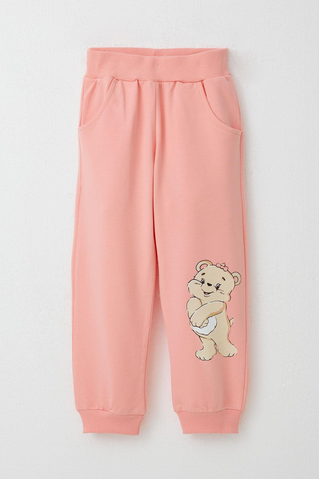 BRE Breeze Girl Child Tracksuit Fun Bear Printed 1.5-5 Years, Salmon - Valley Stream