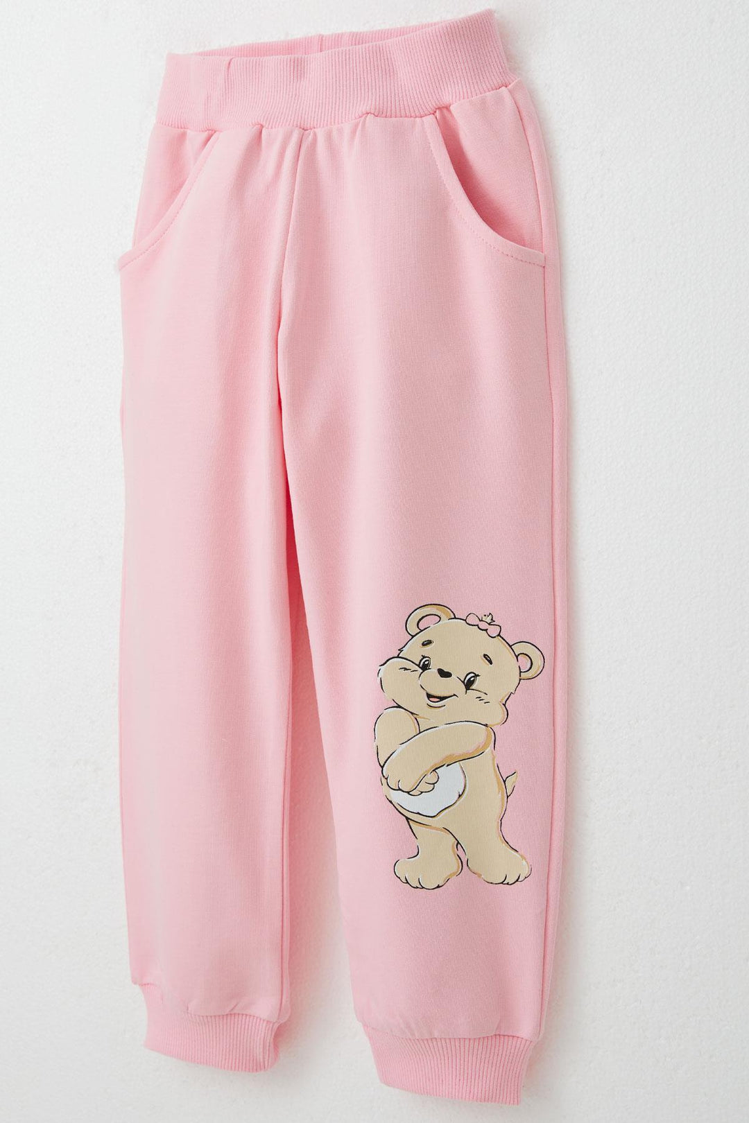 BRE Breeze Girl Child Tracksuit Fun Bear Printed 1.5-5 Years, Pink - Havant