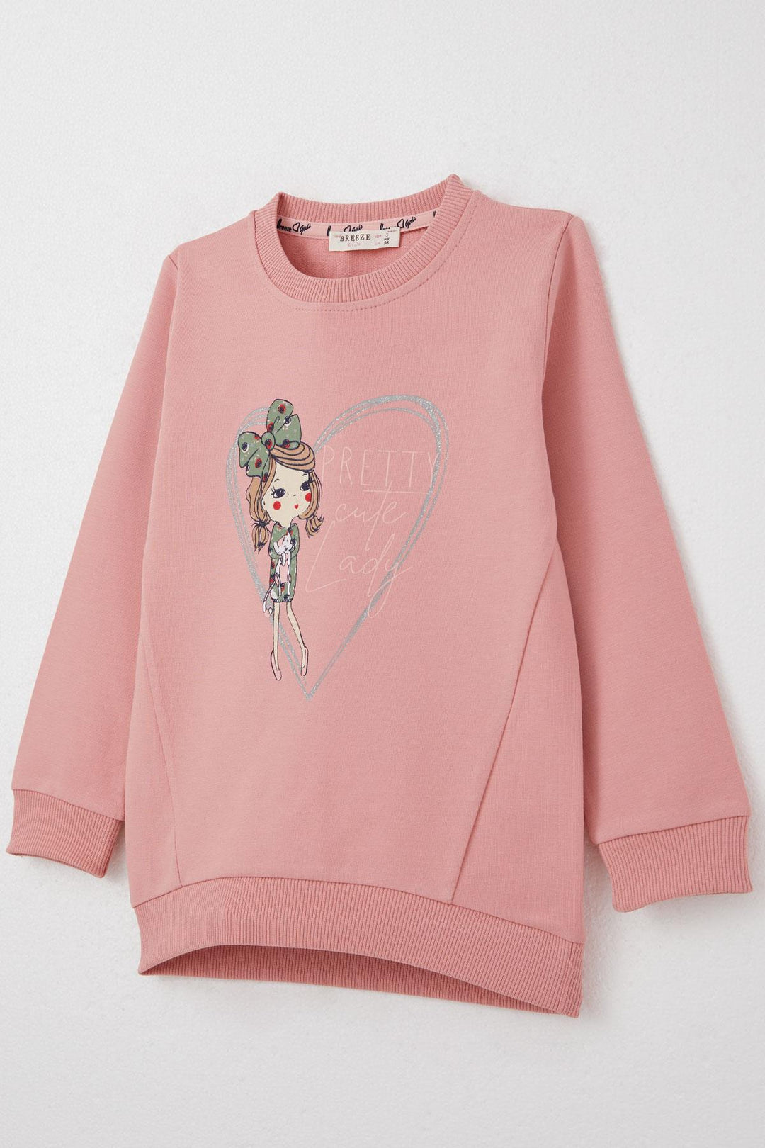 BRE Breeze Girl Child Tracksuit Cool Girl Printed 2-6 Years, Rose Pink - Roanne