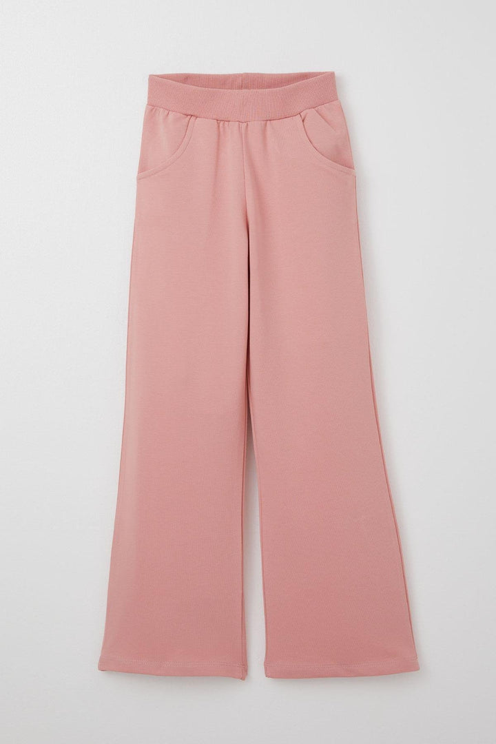 BRE Breeze Girl's Sweat Suit Set with Embossed Flower Embroidery Spanish Pants 50 Years, Rose Pink - Belfort