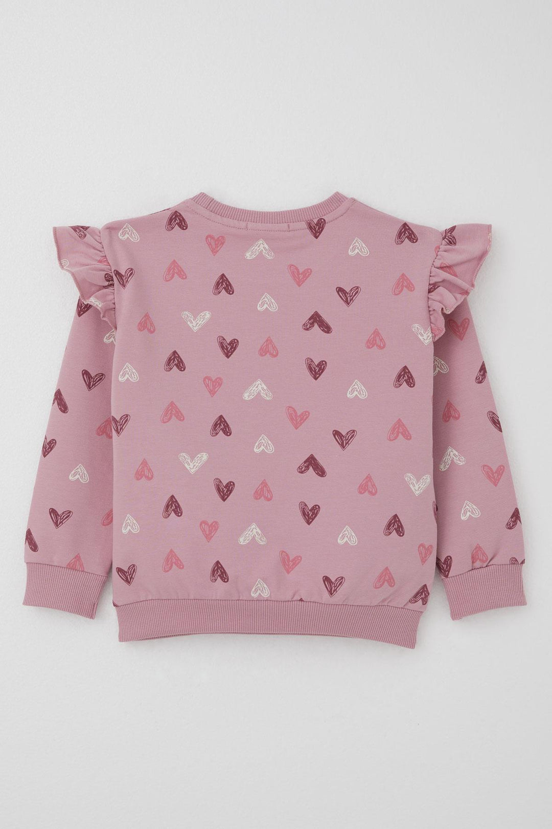 BRE Breeze Girl Child Tracksuit Heart Patterned Letter Printed 1.5-5 Years, Rose Pink - Greenville