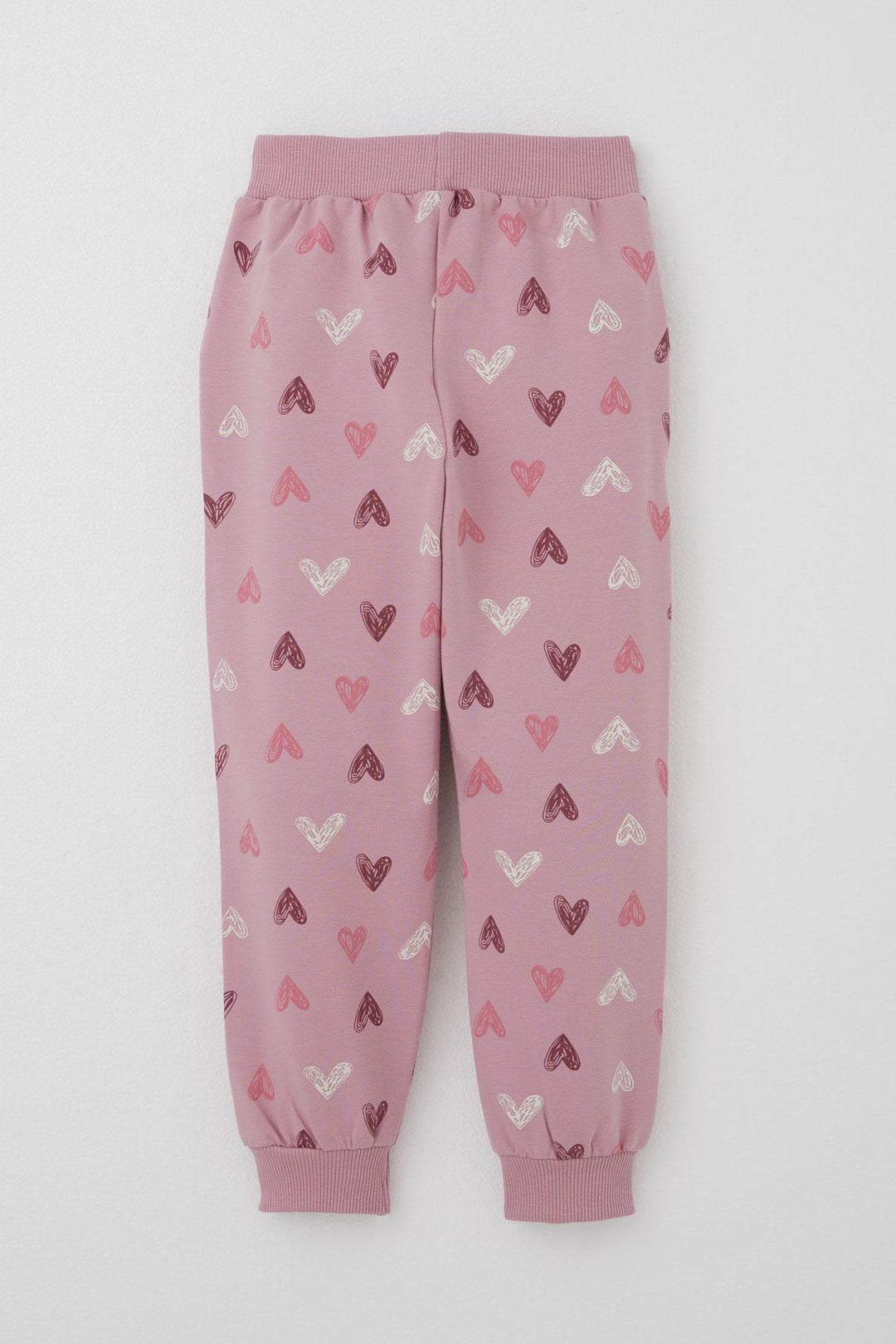 BRE Breeze Girl Child Tracksuit Heart Patterned Letter Printed 1.5-5 Years, Rose Pink - Greenville