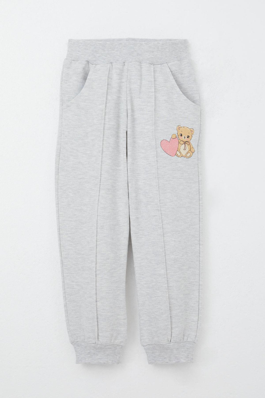 BRE Breeze Girl Child Tracksuit Set Heart Printed Baby Bear 1.5-5 Years, Rose Pink - Medicine Hat