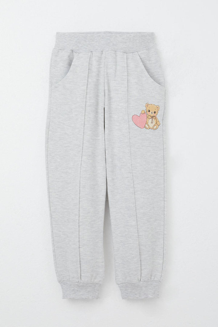 BRE Breeze Girl Child Tracksuit Set Heart Printed Baby Bear 1.5-5 Years, Rose Pink - Medicine Hat