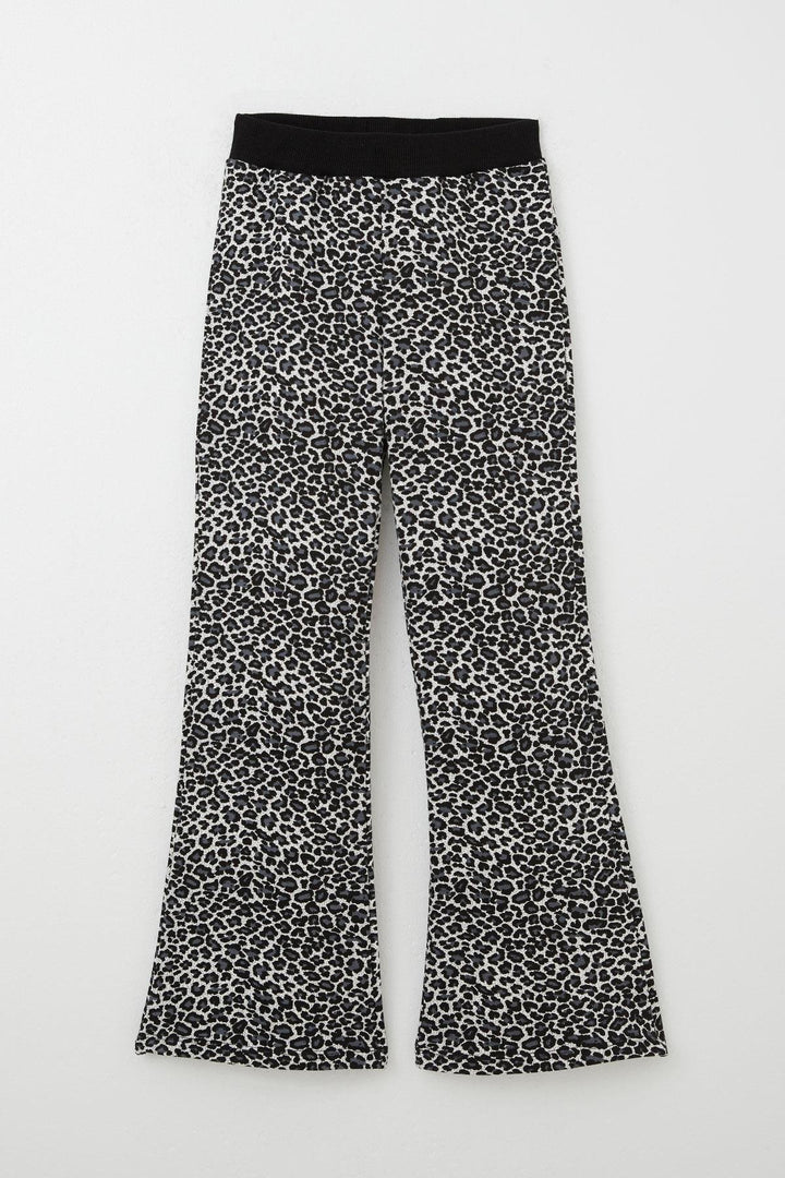BRE Breeze Girl Child Tracksuit Leopard Spanish Pants 5-9 Years, Ecru - Pistoia