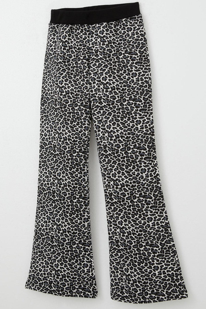 BRE Breeze Girl Child Tracksuit Leopard Spanish Pants 5-9 Years, Ecru - Pistoia