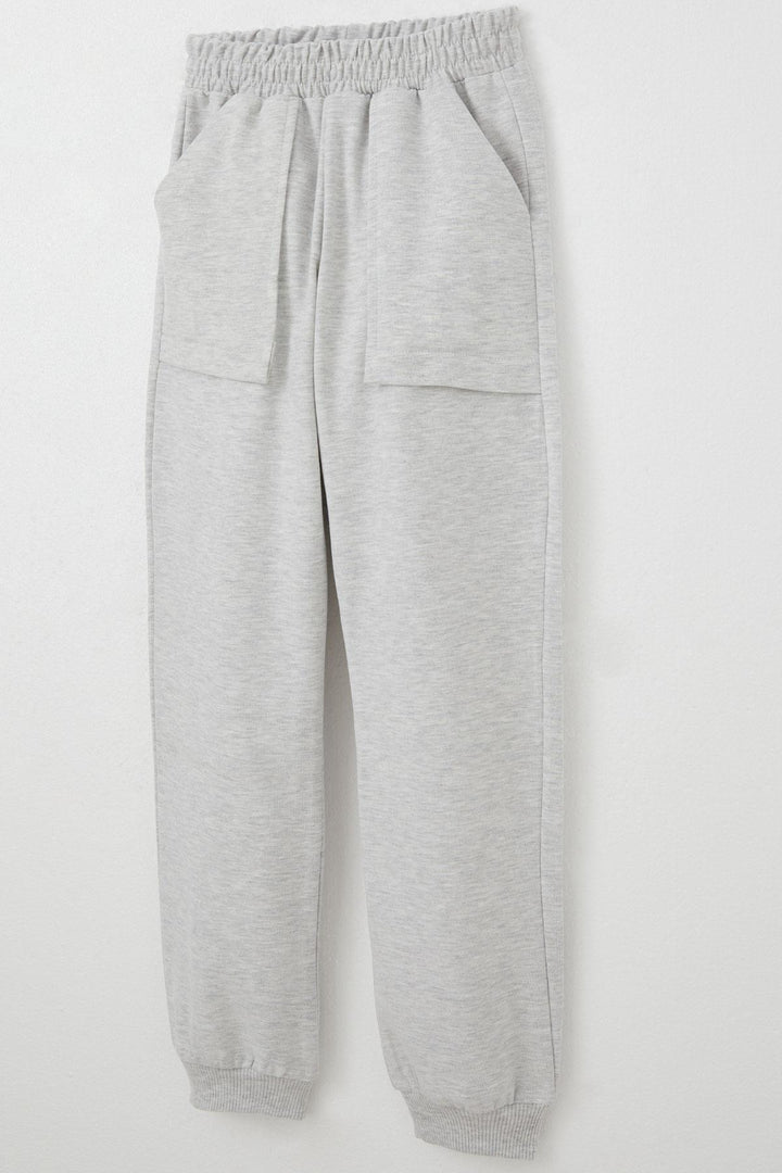 BRE Breeze Girl Child Tracksuit League Themed Front V Stitched 50 Years, Light Grey Melange - Martinez