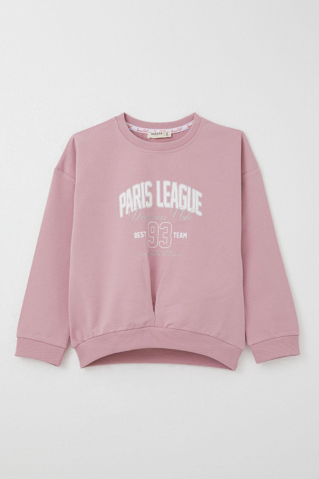 BRE Breeze Girl Child Tracksuit League Themed Front V Stitched 50 Years, Pink - Enid