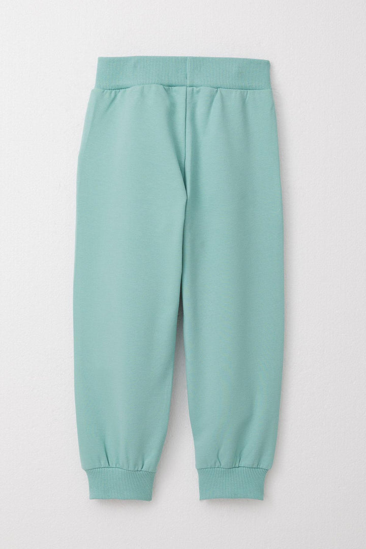 BRE Breeze Girl Child Tracksuit with Cute Heart Pocket Detail and Lovely Bear Embroidery, 2-6 Years, Water Green - Barnsley