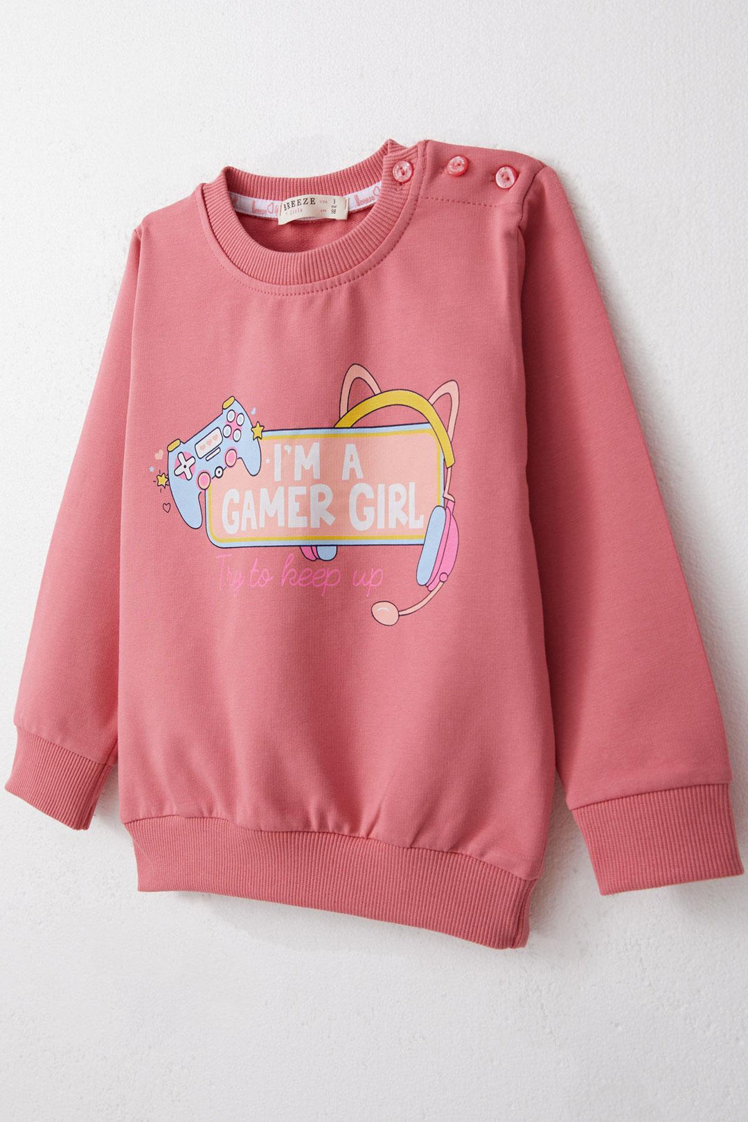 BRE Breeze Girl Child Tracksuit Player Girl Printed 1.5-5 Years, Pink - Battipaglia