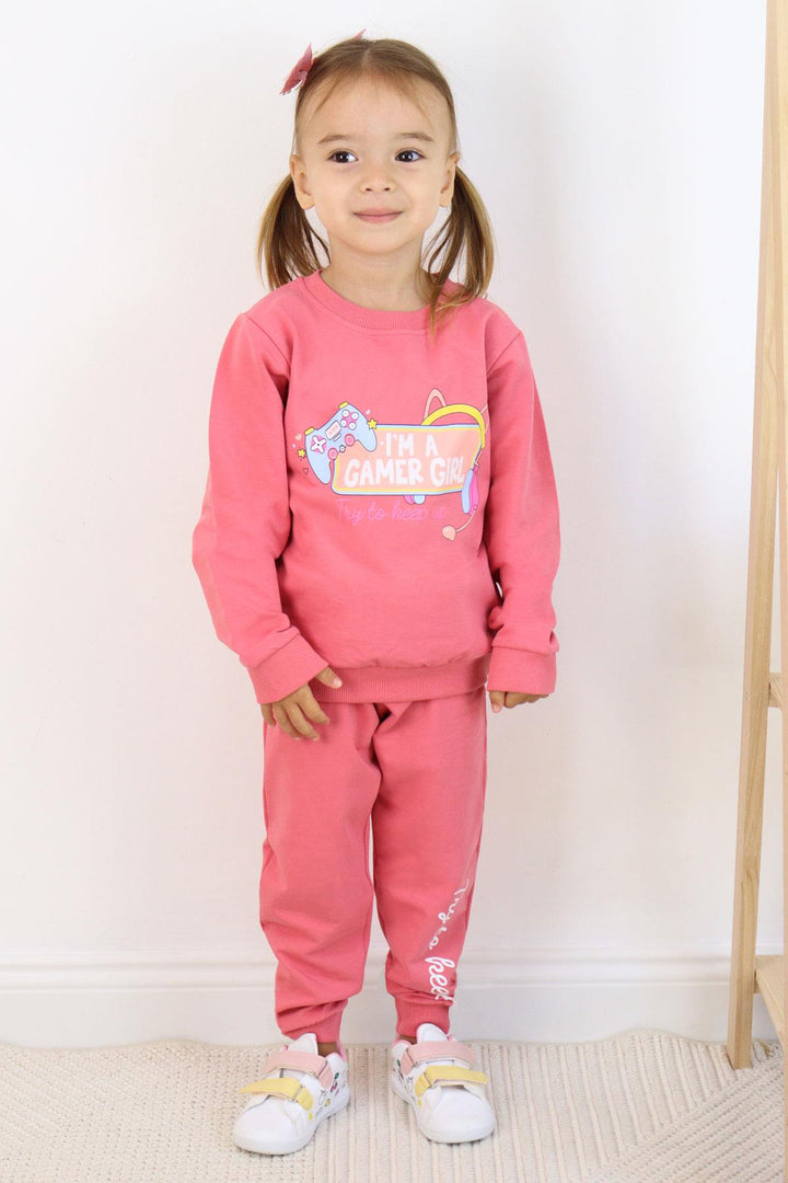 BRE Breeze Girl Child Tracksuit Player Girl Printed 1.5-5 Years, Pink - Battipaglia