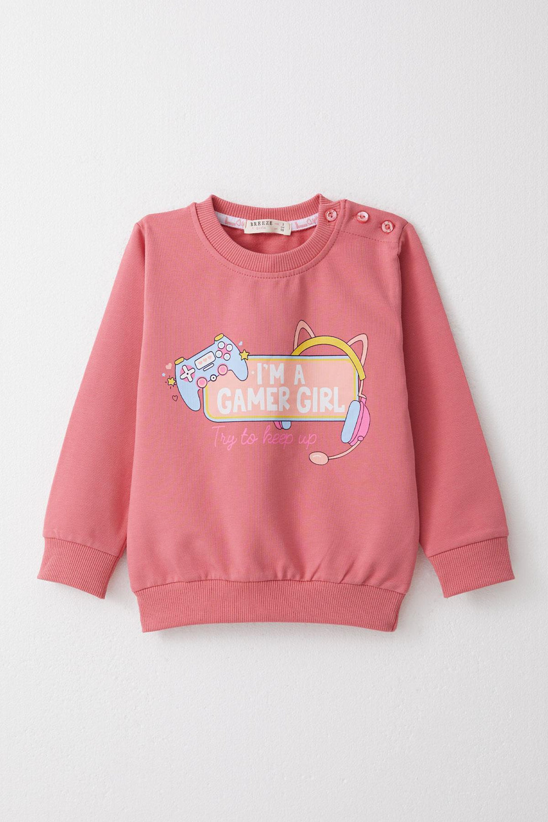 BRE Breeze Girl Child Tracksuit Player Girl Printed 1.5-5 Years, Pink - Battipaglia