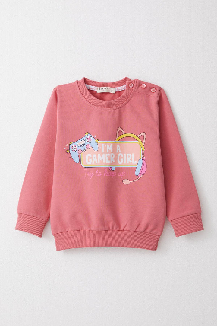 BRE Breeze Girl Child Tracksuit Player Girl Printed 1.5-5 Years, Pink - Battipaglia