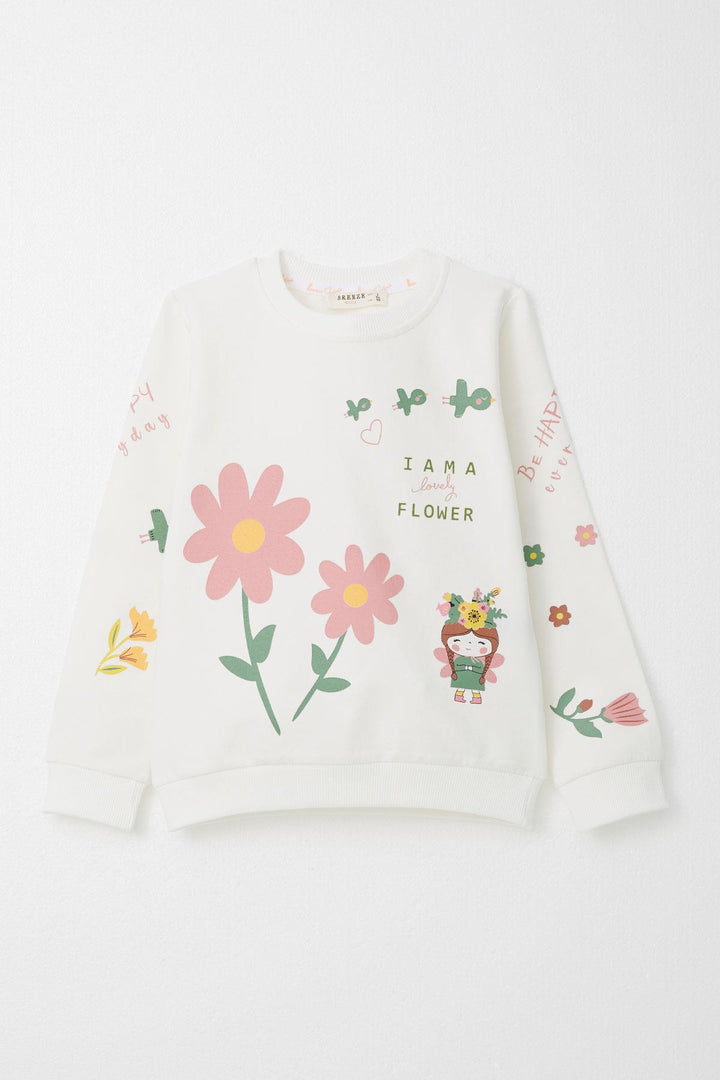 بدلة رياضية BRE Breeze للفتيات الصغيرات Daisy & Girl مطبوعة 2-6 سنوات، إكرو - إل بويرتو دي سانتا ماريا