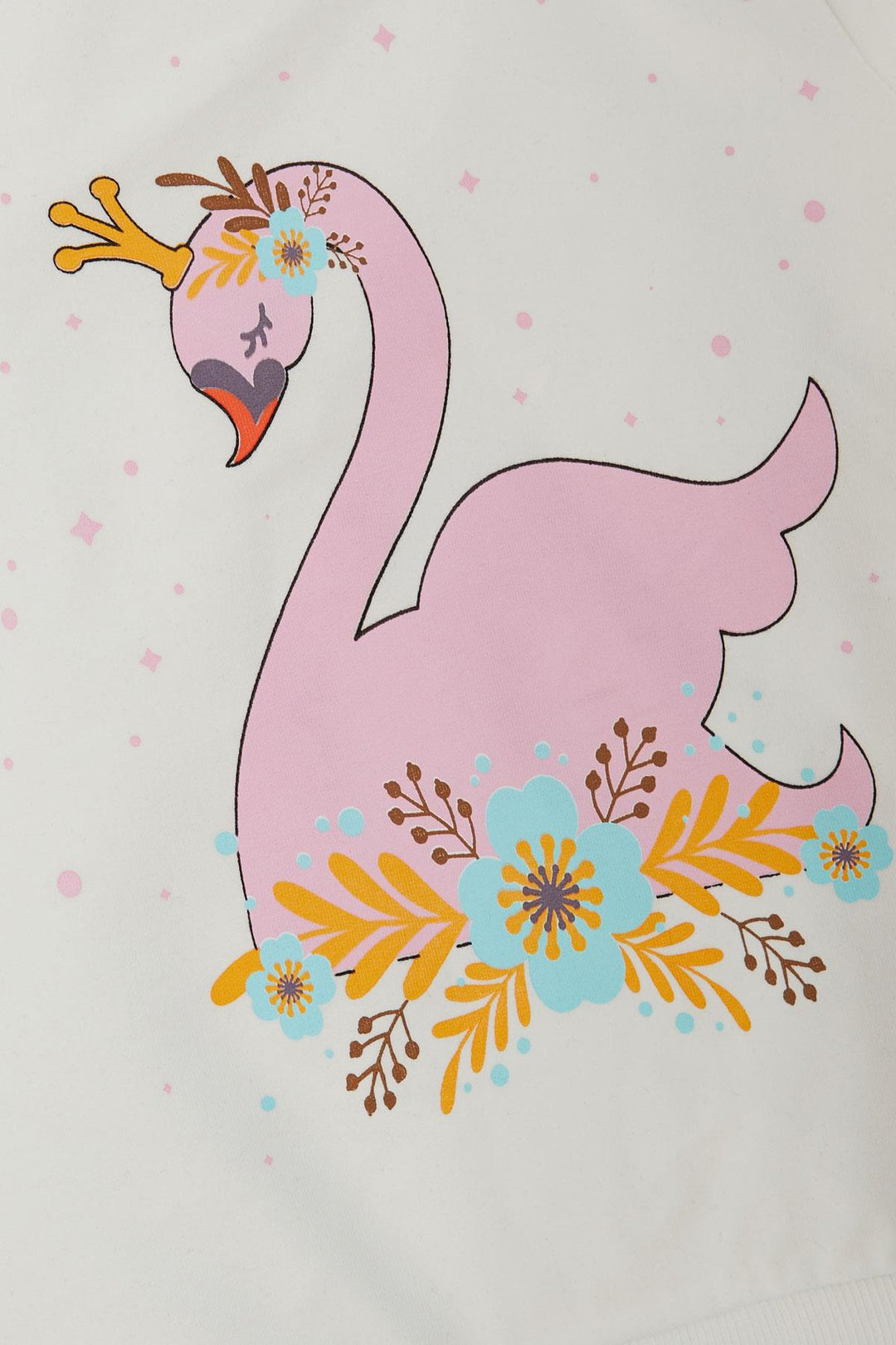 بدلة رياضية BRE Breeze للفتيات الصغيرات مطبوع عليها صورة Princess Swan من 3 إلى 8 سنوات، إكرو - موراي
