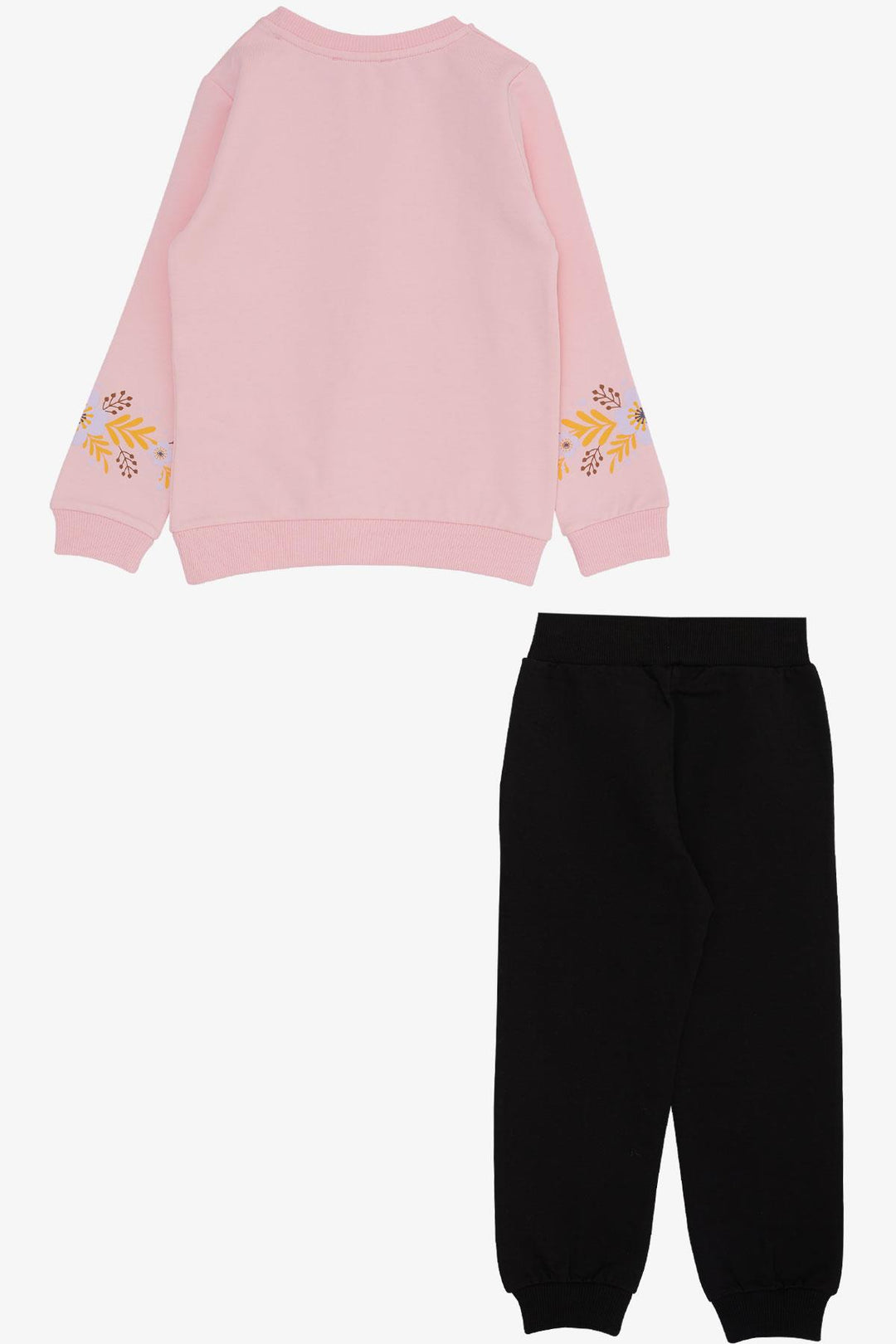 BRE Breeze Girl's Sweat Suit Princess Swan Printed Floral 3-8 Years, Pink - Villa Victoria