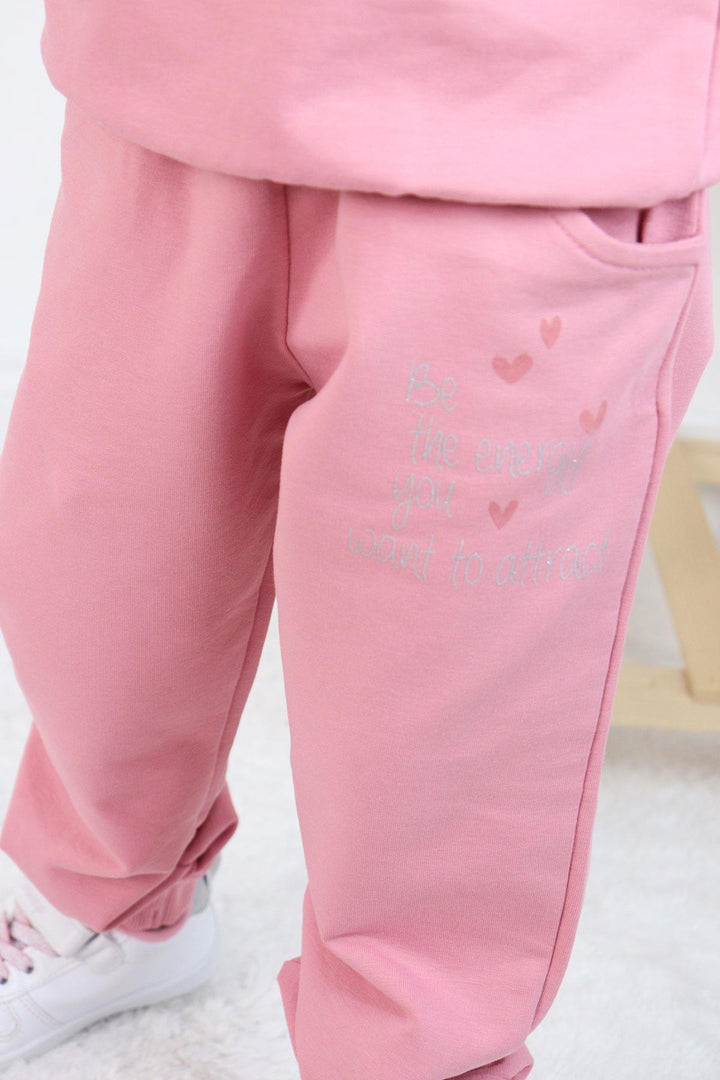 BRE Breeze Girl Child Tracksuit Colorful Flower Bouquet Printed 1.5-5 Years, Rose Pink - Paredes