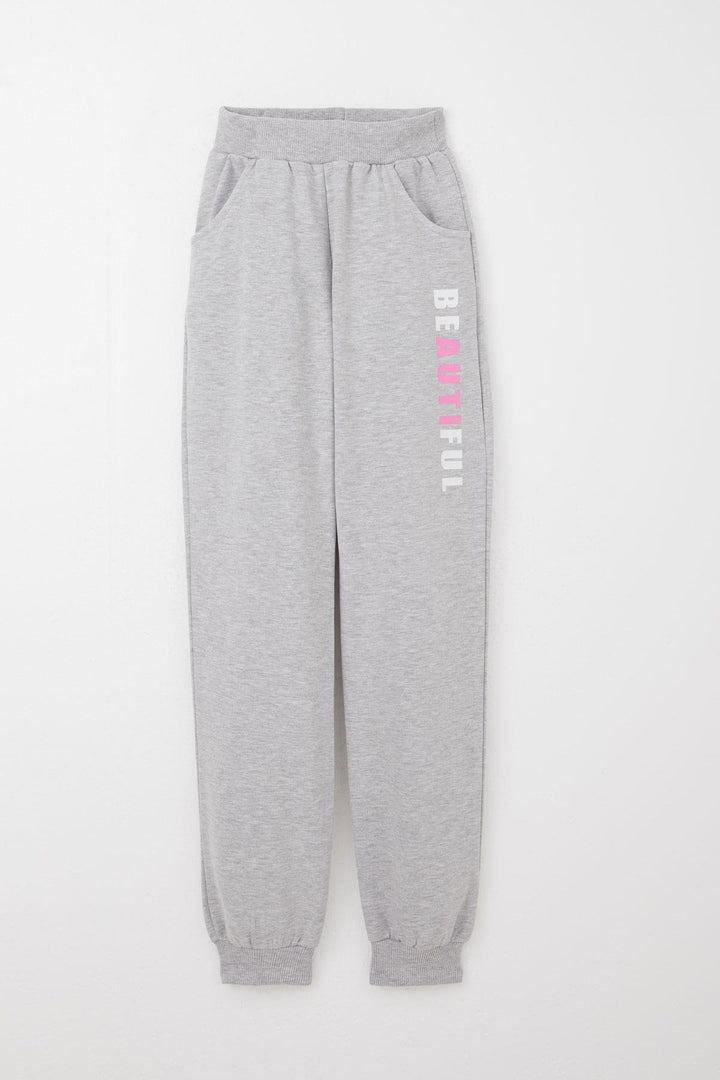 BRE Breeze Girl's Tracksuit Colorful Printed with Writing 82 Years, Mint Green - Springfield