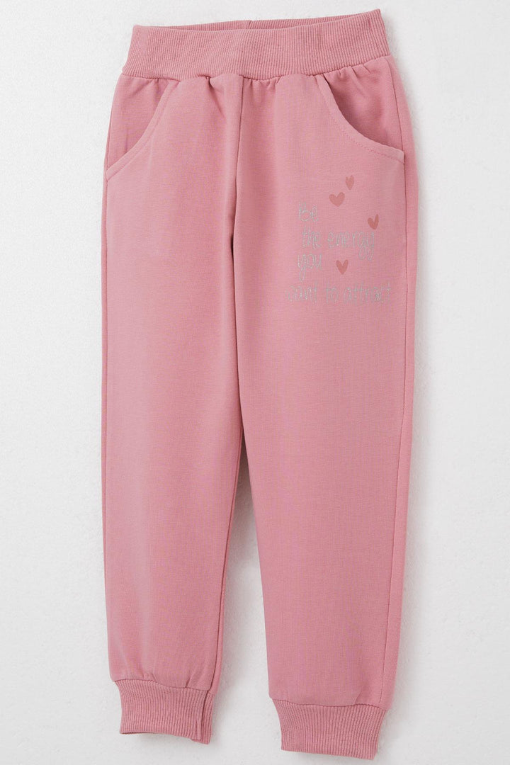 BRE Breeze Girl Child Tracksuit Colorful Flower Bouquet Printed 1.5-5 Years, Rose Pink - Paredes
