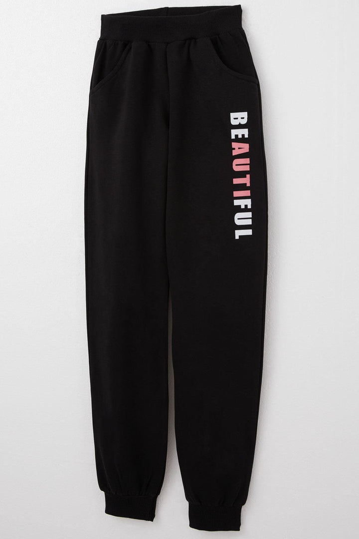 BRE Breeze Girl's Tracksuit Colorful Printed with Text 82 Years, Rose Pink - Palm Harbor