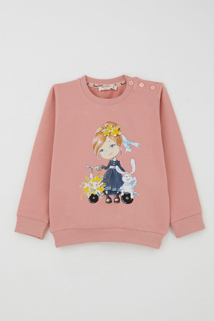 BRE Breeze Girl Child Tracksuit Set Scooter Girl Printed 1.5-5 Years, Pink - Poitiers