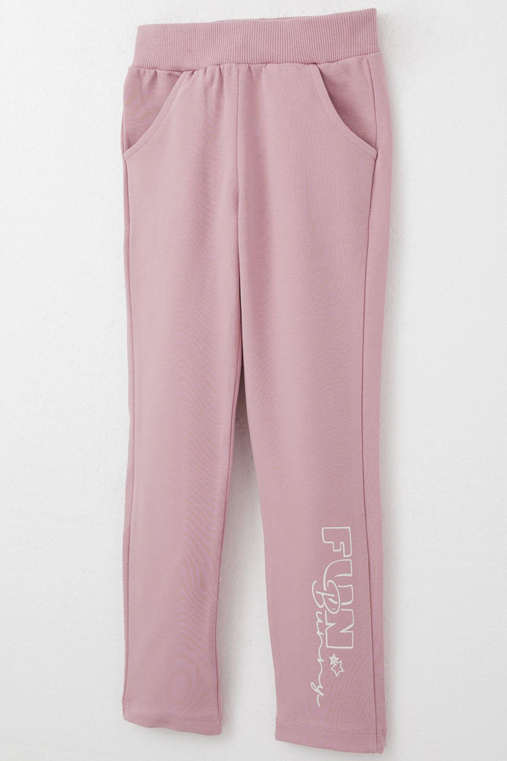 BRE Breeze Girl Child Tracksuit Cute Bunny Printed 3-8 Years, Ecru - Saint-Eustache